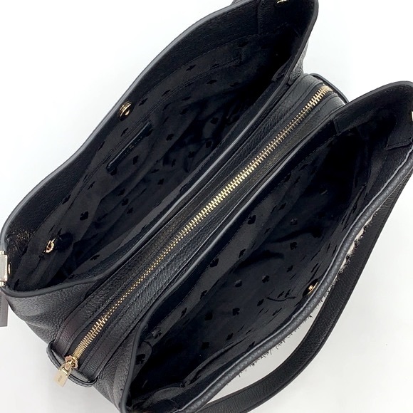 Kate Spade Leila Tweed Medium Triple Compartment Shoulder Bag Tote - Picture 10 of 16